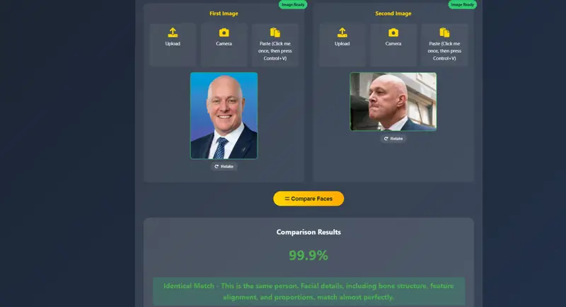 Face Comparison Tool