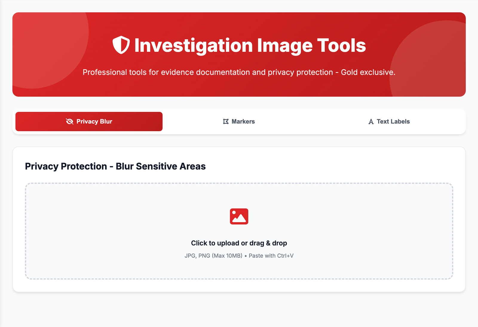 Photo Edit Interface